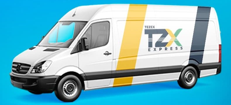 Van da Tezex pronta para a coleta programada